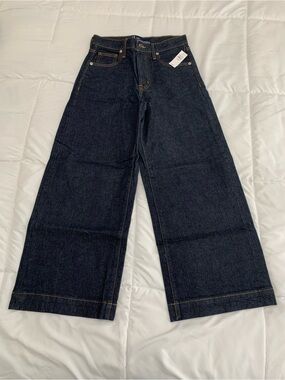 New Gap Factory high-rise wide-leg crop jeans Size 27 Short